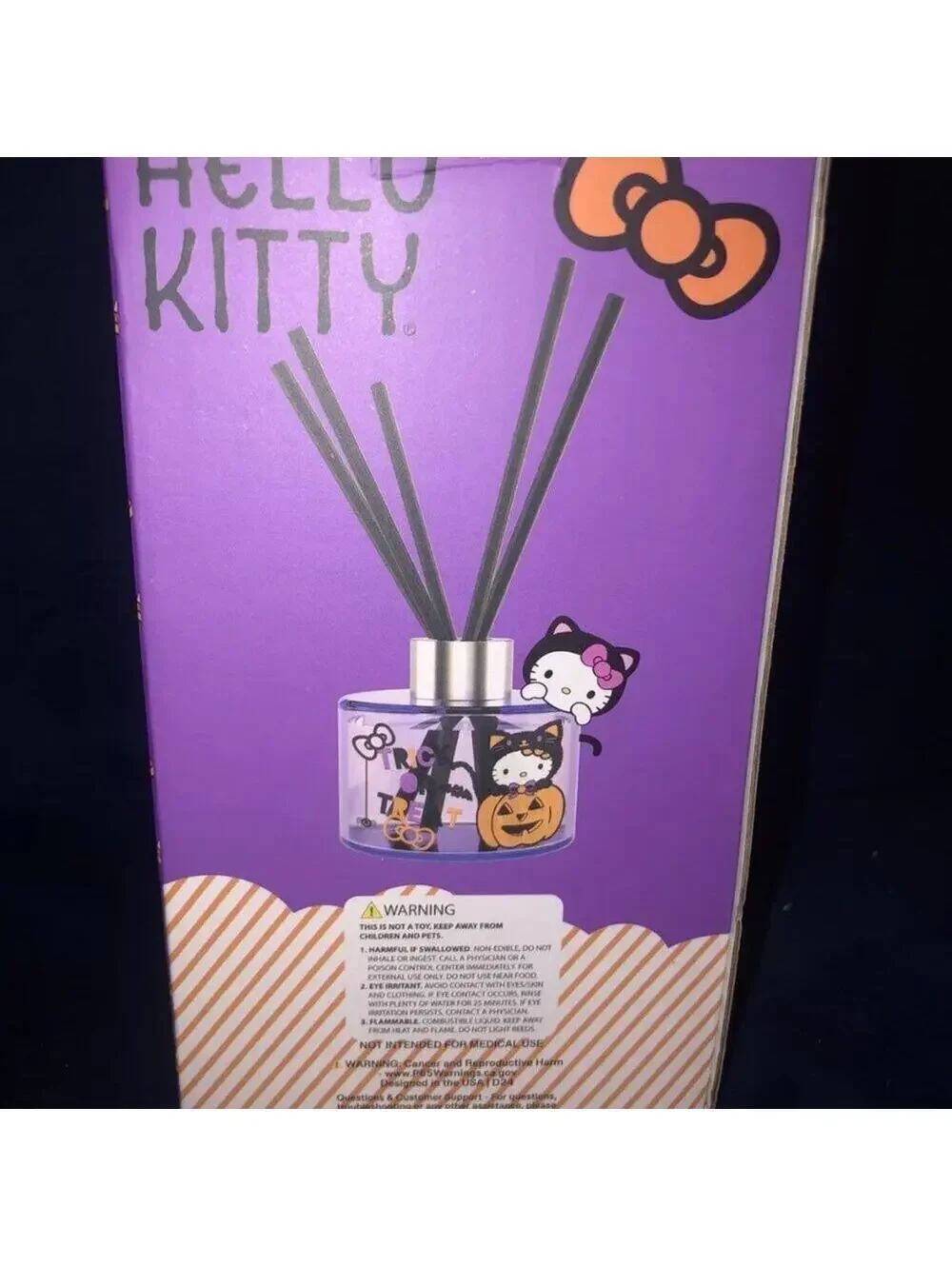 Hello Kitty, Halloween Reed Diffuser! Vanilla Scented! New 2024!